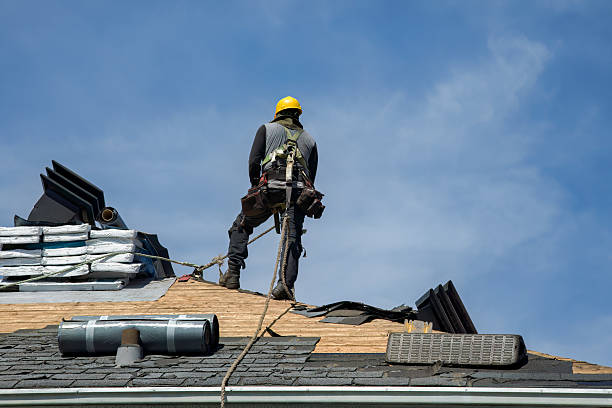 Professional Roof Replacement technician working in Exeter, CA
